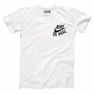 T-shirt Nike Ta Mere – Detournement Logo