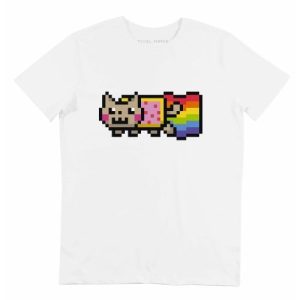 T-shirt Nyan Cat – Tee-shirt Meme Chat Volant