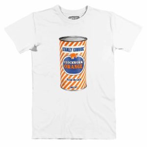 T-shirt Orange Mecanique Can Affiche Film Remixee