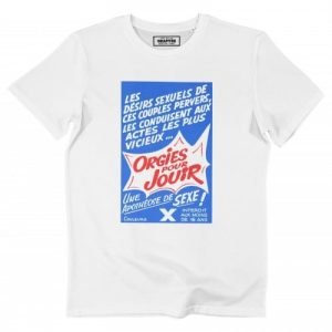 T-shirt Orgies Pour Jouir – Collection Films X Vintage