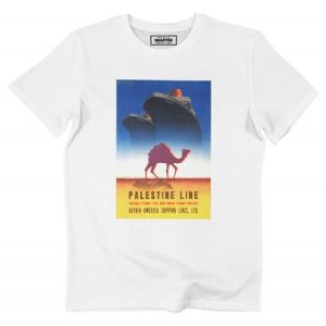 T-shirt Palestine Line – Tshirt Publicite Vintage Mediterranee