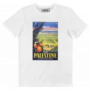 T-shirt Palestine Oranger – Tshirt Pub Retro pour la Palestine