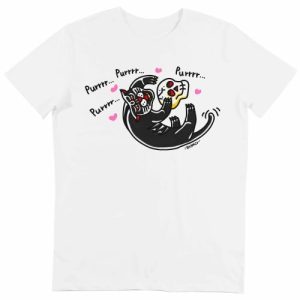 T-shirt Panther In Love – Dessin Panthere Mignonne