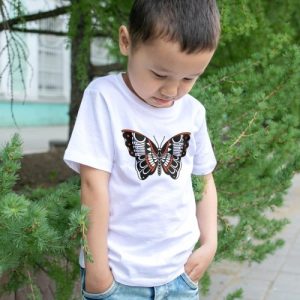 T-shirt Papillon Taille enfant 3 a 14 ans