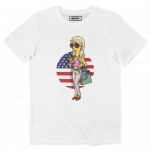 T-shirt Paris Hilton Simpsonized – Collection Humour Les Simpson