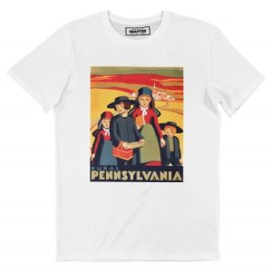 T-shirt Pennsylvania – Dessin Pittoresque Amish
