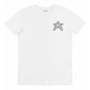 T-shirt Pentagramme – Flammes Impression Coeur