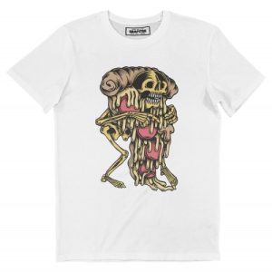 T-shirt Pepperoni Lovers – Pizza et Tete de mort