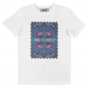 T-shirt Pink Yourself – Motifs Flamants Roses