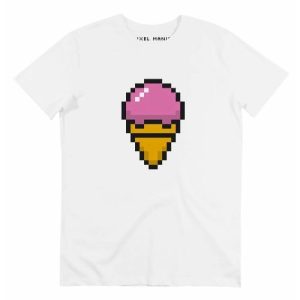 T-shirt Pixel Glace – Tshirt Cornet de Glace en Pixel Art