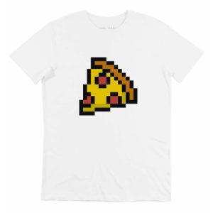 T-shirt Pixel Pizza – Tee-shirt Part de Pizza Pixellisee