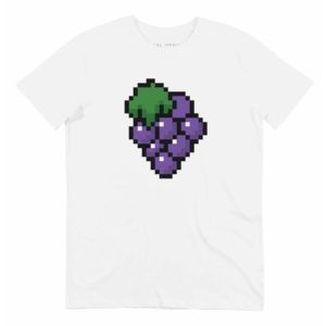 T-shirt Pixel Raisin – Motif Grappe de Raisins Pixelllisee