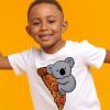 T-shirt Pizza Koala  Pour Enfants de 3 a 14 ans