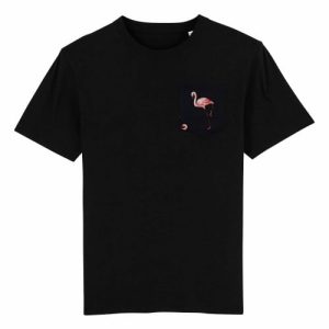 T-shirt a Poche Flamand Rose  Grafitee