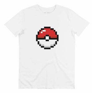 T-shirt Pokeball Pixel – Dessin Poke Ball Pixelise