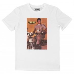 T- shirt Poncherello – Tshirt Ponch de la Serie Chips  Grafitee