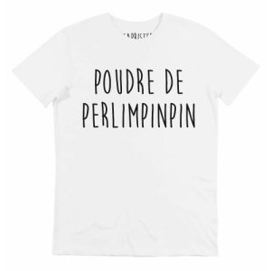 T-shirt Poudre de Perlimpinpin – Tshirt Phrase Culte Macron