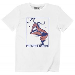 T-shirt Premier Baiser – Illustration Levres Pop Art