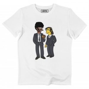 T-shirt Pulp Fiction Simpsonized – Tshirt Vega & Winnfield