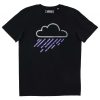 T-shirt Purple Rain – Dessin Nuage Pluvieux Pourpre
