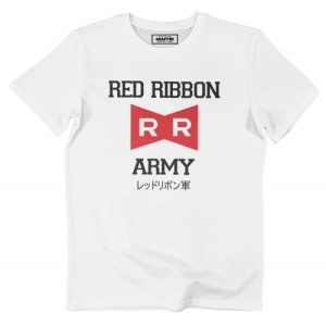 T-shirt Red Ribbon Army – Tshirt Logo Red Ribbon DBZ
