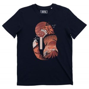 T-shirt Renard Japonais – Illustration Animal Kitsune T-shirt Renard Japonais – Illustration Animal Kitsune