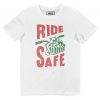 T-shirt Ride Safe – Tshirt Chat Qui Ride en Velo
