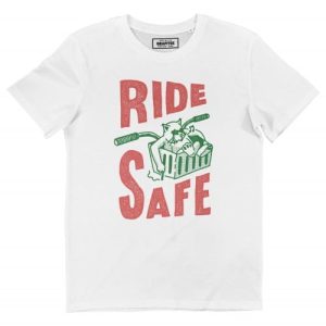 T-shirt Ride Safe – Tshirt Chat Qui Ride en Velo T-shirt Ride Safe – Tshirt Chat Qui Ride en Velo