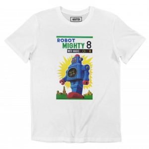T-shirt Robot Mighty – Style Retro Geek T-shirt Robot Mighty – Style Retro Geek