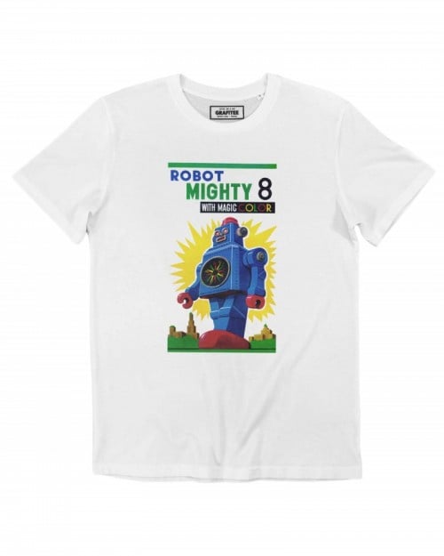 T-shirt Robot Mighty – Style Retro Geek