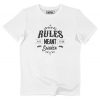 T-shirt Rules – Message Anglais