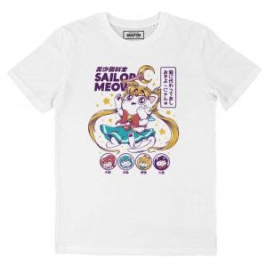 T-shirt Sailor Meow – Parodie Serie Sailor Moon Chats T-shirt Sailor Meow – Parodie Serie Sailor Moon Chats