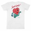 T-shirt Send Love  Coeur envoyant de l’amour