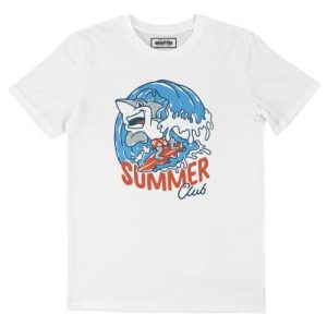 T-shirt Shark Summer Club – Requin Surf Vagues