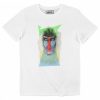 T-shirt Singe Psyche – Tshirt Tete de Mandrill Psychedelique