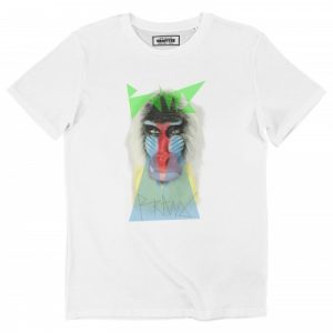 T-shirt Singe Psyche – Tshirt Tete de Mandrill Psychedelique