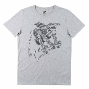 T-shirt Skate or Die – Tshirt illustre Skater Zombie