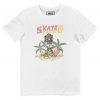 T-shirt Skateboarding Cat Chat Skater Relax