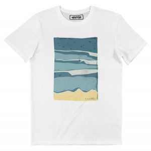 T-shirt Sky Surf View – Illustration Plage Vue du Ciel T-shirt Sky Surf View – Illustration Plage Vue du Ciel