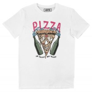 T-shirt Slice Of Death  Pizza et Tete de mort T-shirt Slice Of Death  Pizza et Tete de mort
