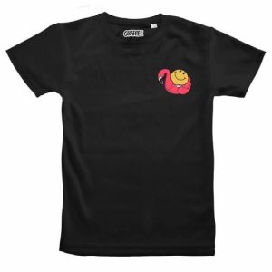 T-shirt Smiley flamingo – Tshirt Flamant rose smiley