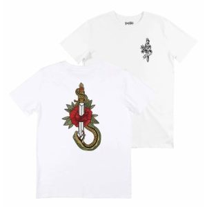 T-shirt Snake Dagger – Tshirt Imprime Couteau & Serpent T-shirt Snake Dagger – Tshirt Imprime Couteau & Serpent