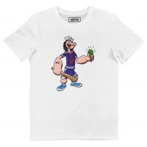 T-shirt Stranger Spinach – Popeye vs. Steve Harrington