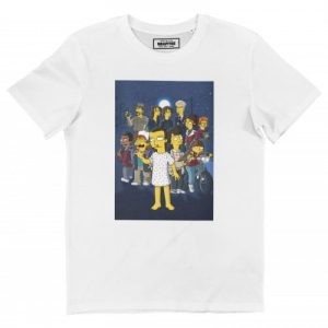 T-shirt Stranger Things x Simpsons – Casting Complet