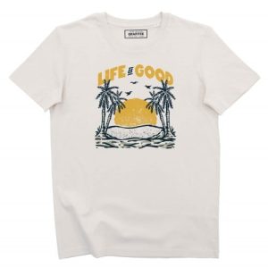 T-shirt Sunny Life – Teeshirt Imprime Plage Paradisiaque