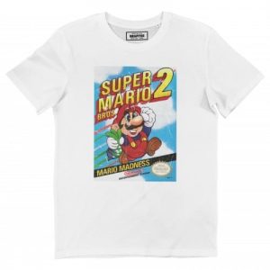 T-shirt Super Mario Bros 2 – Tshirt Retro Gaming Nintendo