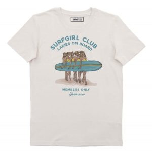 T-shirt Surfgirl Club – Illustration Pinup 50’s et Surf