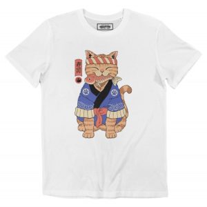 T-shirt Sushi Meowster – Chat Maitre Sushi