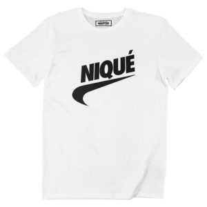 T-shirt Swoosh Nique – Parodie Logo Nike inverse