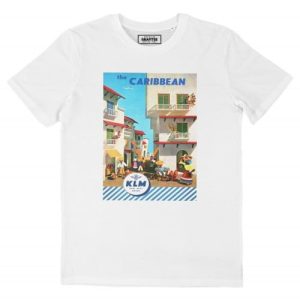 T-shirt The Carribean – Vieille Publicite KLM T-shirt The Carribean – Vieille Publicite KLM